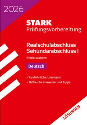 Produktbild von STARK Lösungen zu Deutsch - Realschulabschluss 2026 Niedersachsen - Prüfungsvorbereitung