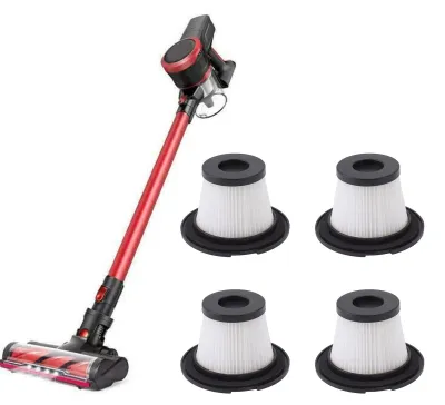 4er-Pack waschbare Staubsauger-Ersatzfilter, Mesh, für Akku-Staubsauger