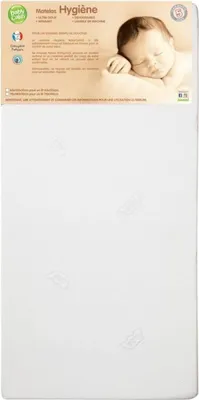 Zdjęcie produktu dla Łóżeczko z materacem BABYCALIN 60 x 120 cm, higieniczne, 24 kg/m³