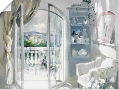 Produktbild von ARTland Poster Sonniger Raum Größe: 60x45 cm