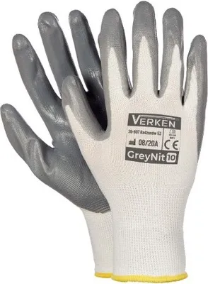 Immagine prodotto di Guanti di sicurezza in nitrile grigio taglia 9 L