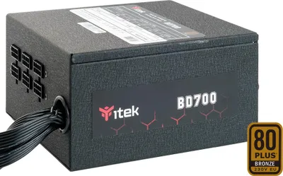 Immagine prodotto di itek BD700 alimentatore per computer 700 W 24-pin ATX ATX Nero