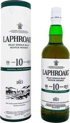 Produktbild von Laphroaig 10 Years Cask Strength Batch 16 + Box 700ml 58,5% Vol.