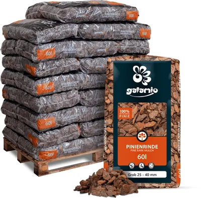 Produktbild von Galamio Rindenmulch Pinie Grob 60l x 26 Sack 1560l Palette