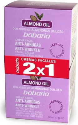 Produktbild von Babaria Almond Aceite Facial Crema Anti-Arrugas 200Ml + Aceite Facial Crema Anti-Arrugas 50Ml