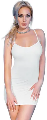 Produktbild von Chilirose - Minikleid CR4380 weiß Größe: L