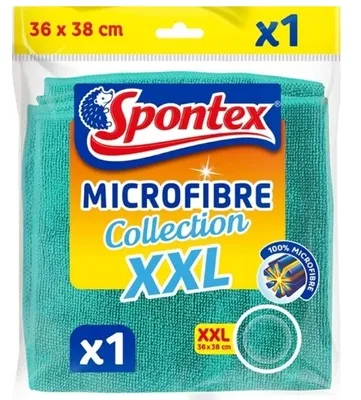 Immagine prodotto di Panno in microfibra Spontex, panno di pulizia economico, confezione da 2 pz