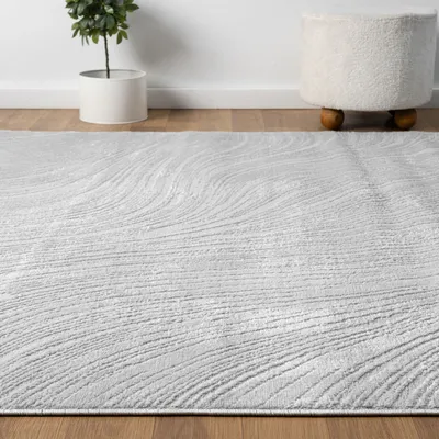 Produktbild von Teppich Wohnzimmer Teppich Schlafzimmer, flur, küche Kurzflor Boho Design Unifarbe Hoch-Tief-Effekt Modern 3D Weich