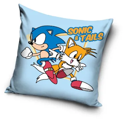Obrázok produktu pre Obliečka na vankúš Ježko Sonic a Tails
