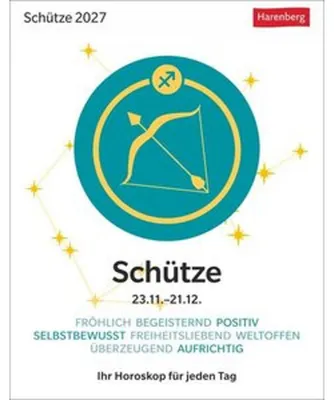 Immagine prodotto di Schütze Sternzeichenkalender 2027 - Tagesabreißkalender - Ihr Horoskop für jeden Tag