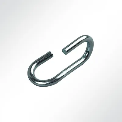 Produktbild von Lysel® S-Haken symmetrisch gedreht, (L) 43mm in grau (10 Stück)