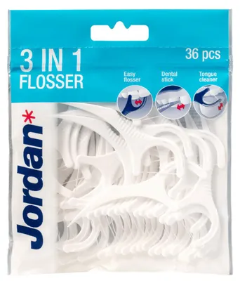 Productafbeelding van Jordan Flosser 3-in-1 (36 stuks)