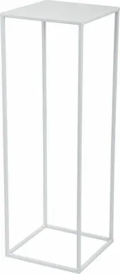 Produktbild von HowHomely Modern Pflanzenständer, Blumenhocker aus Metall Weiß 70 cm Höhe - Blumenständer für das Haus