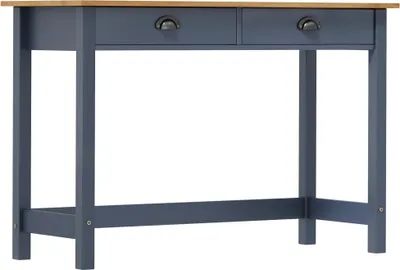 Obrázek produktu pro Konzolový stolek Hill 2 zásuvky šedý 110x45x74 cm borové dřevo