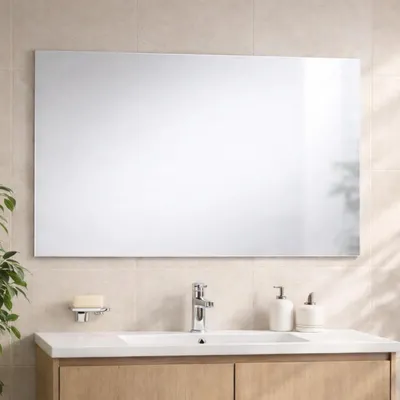 Produktbild von Badspiegel ohne Beleuchtung 100x70 cm -reversibel