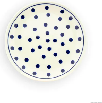 Produktbild von Original Bunzlauer Keramik Teller Dessertteller Kuchenteller flach Ø16 cm im Design 37