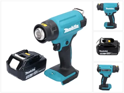 Imagen del producto de Makita DHG 180 T1 Pistola de aire caliente sin cable 550 °C 18V + 1x Batería 5,0Ah - Sin cargador