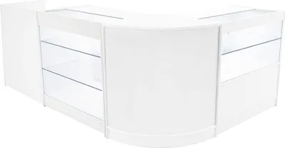 Produktbild von Vega LED Verkaufstheken-Set CM60 + C900 + K900 + TB60 – Weiß