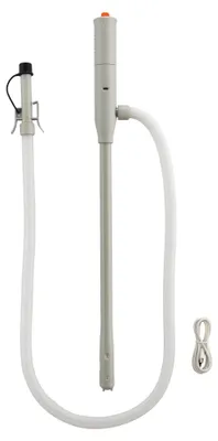 Produktbild von Wiltec batteriebetriebene Transferpumpe USB 12 l/min Förderleistung, Kraftstoffpumpe für Benzin, Diesel, Öl und Wasser, Umfüllpumpe mit Leckageschutz und USB C Betrieb