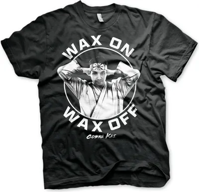 Produktbild von Wax On Wax Off T-Shirt - Medium - Black