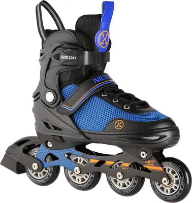 A single inline skate is shown against a white background.