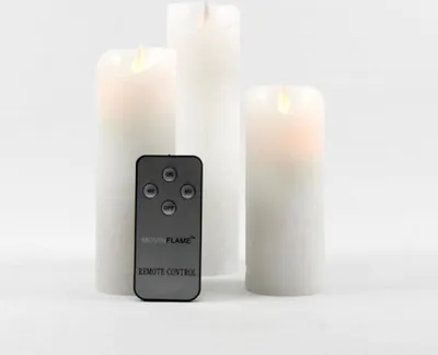 Produktbild von LED-Kerzenwachs-Fernbedienungsset/3 weiß