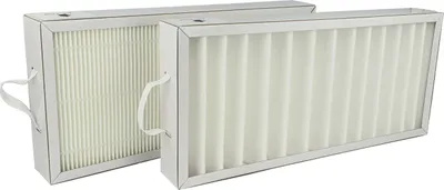 Produktbild von vhbw Filterset kompatibel mit Pluggit Avent P300N, AP300, P300 Lüftungsgerät - Luftfilter G4 / F7 (2 Stück), 35 x 16 x 4,5 cm, Weiß