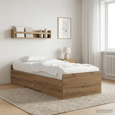Obrázek produktu pro Maison Exclusive – Postel s úložným prostorem, ručně vyrobená, buk, 80 x 200 cm