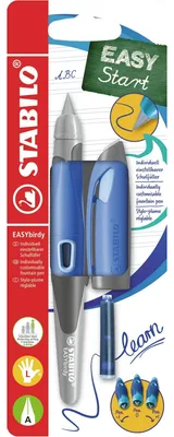 Obrázok produktu pre STABILO EASYbirdy ergonomické školské plniace pero - pastelová edícia - pero A - ľavák - modré + svetlomodré
