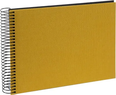 Produktbild von Goldbuch Spiralalbum Bella Vista senf 24x17 cm 40 schwarze Seiten