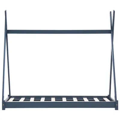 Produktbild von "Winterschlussverkauf "Kinder-Bettgestell - CLORIS - Jugendbett eleganten Design - Grau Massivholz Kiefer 90 x 200 cm - DEMöbel3538623