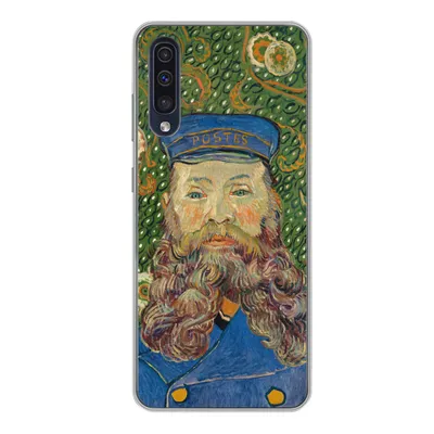 Produktbild von MuchoWow® Handyhülle Schutzhülle Hülle für Samsung Galaxy A50 Porträt des Postboten Joseph Roulin - Vincent van Gogh Silikon Softcase Handy Hülle - Mobiltelefonhülle
