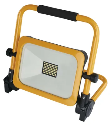 LED reflektor ACCO nabíjecí, přenosný, 30 W, žlutý, studená bílá