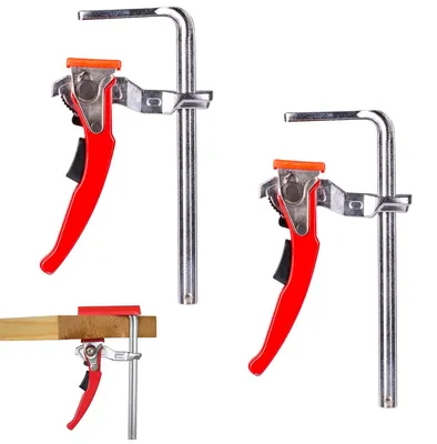 Produktbild von Omgoods – Ratschentischklemmen-Set – 2 Stück mit Schnellspannmechanismus
