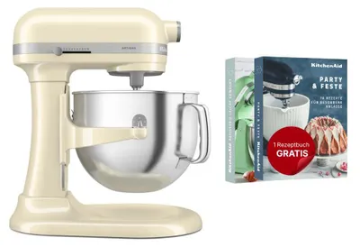 Image de Kitchenaid Robot de cuisine 5KSM70SHXEAC ARTISAN 6,6L crème