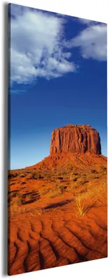Produktbild von Wallario Premium Leinwandbild Monument Valley am Abend I in Größe 50 x 125 cm