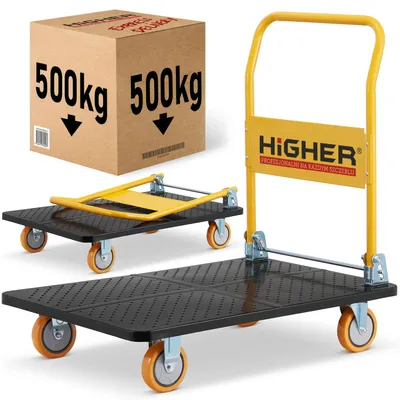 Zdjęcie produktu dla Wózek magazynowy transportowy składany HIGHER PRO 500kg LH10-500