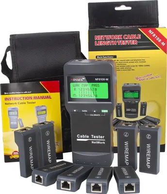 Obrázek produktu pro Tester síťových kabelů, měření délky, multifunkční nástroj, NF-8108M