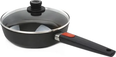 Produktbild von Woll Nowo Titanium Gusshochrandpfanne 26 cm Deckel 3L alle Herdarten Geschenkbox