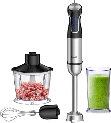 Obrázok produktu pre Ručný mixér, regulácia rýchlosti, nože z nehrdzavejúcej ocele, HB-3315, zástrčka EÚ, 5 v 1