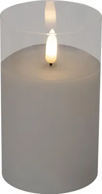 Obrázok produktu pre LED sviečka v skle, Ø7,5 x 12,5 cm
