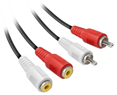 Produktbild von EKON Audiokabel 2 RCA-Stecker auf 2 RCA-Buchsen
