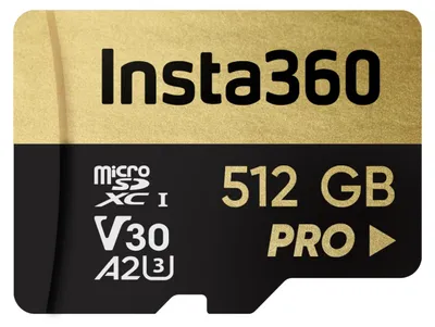Productafbeelding van Insta360 512 GB PRO microSDXC-geheugenkaart, V30, A2, UHS-I, leessnelheid/schrijfsnelheid: 90 MB/s