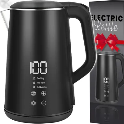 Wasserkocher 1,6 l, 1500 W, LED, Temperaturwahl, BPA-frei