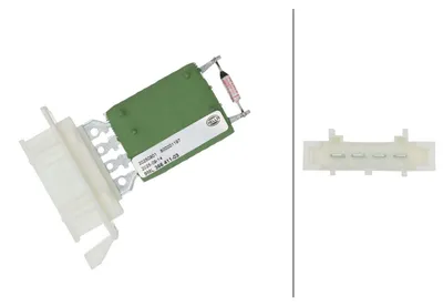 Image de Résistance ventilateur intérieur 12 V 4 pôles HELLA pour SKODA OCTAVIA, entre autres