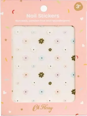 Image de Autocollants pour ongles pour enfants, motif fleurs - Oh Flossy