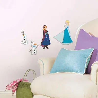 Immagine prodotto di adesivo murale 3D Frozen in schiuma 4 pezzi