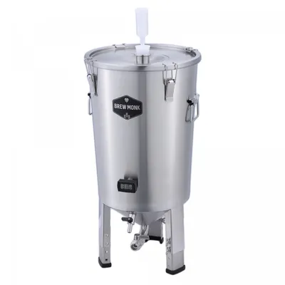 Produktbild von Brew Monk™ Edelstahl Gärbehälter 30L, Ausgestattet mit konischem Boden