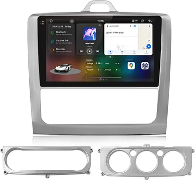 Image de 9.5" Android 13 Autoradio CarPlay Pour Ford Foucus 2 2004-2011 GPS Navi WIFI 4G BT SWC DAB+ 8+256G