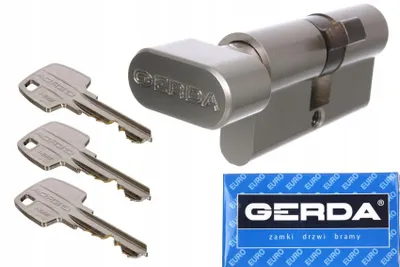 Produktbild von Gerda Zylinder 30/45 mm mit Knauf Nickel 3 Schlüssel